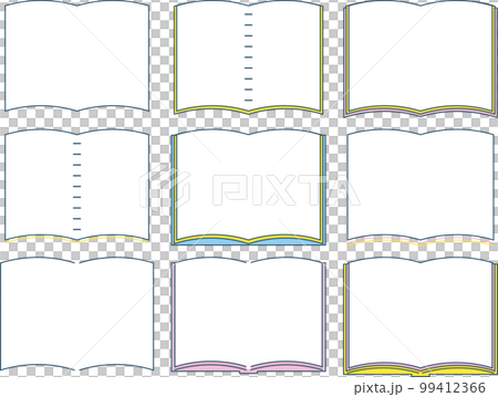 本の形をしたフレームのセット 99412366