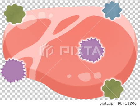 meat contaminated with bacteria meat contaminated with bacteria 99413806