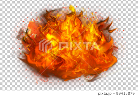 Fire flame on transparent background 99413879