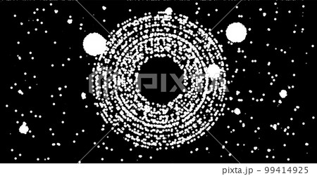 Black hole ink illustration. Space galaxy background Black hole ink illustration. Space galaxy background 99414925
