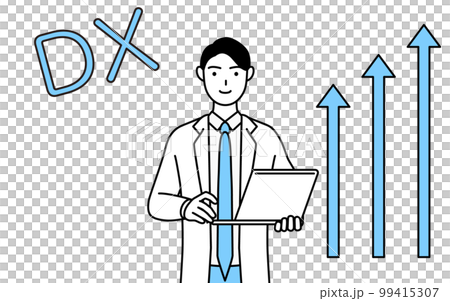 DX 的形象,一位身穿白大褂的男醫生成功地改進了他的工作 DX 的形象,一位身穿白大褂的男醫生成功地改進了他的工作 99415307