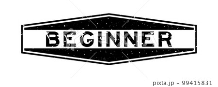 Grunge black beginner word hexagon rubber seal stamp on white background Grunge black beginner word hexagon rubber seal stamp on white background 99415831