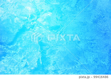 水イメージ　河川や海の水面　波紋　環境　夏の清涼イメージ 99416486
