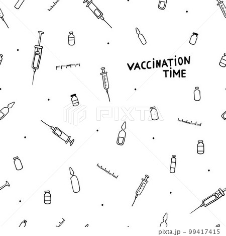 Time for Vaccination illustration Time for Vaccination illustration 99417415