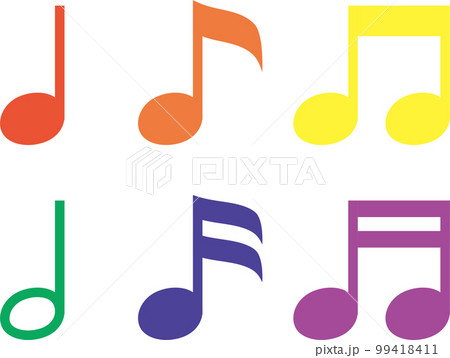 音符のセット 99418411