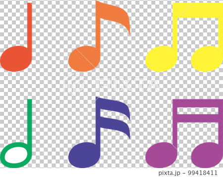 音符のセット 99418411