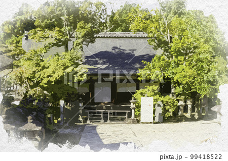 水彩画風 春日大社 祖先祭場 奈良県奈良市 水彩画風 春日大社 祖先祭場 奈良県奈良市 99418522