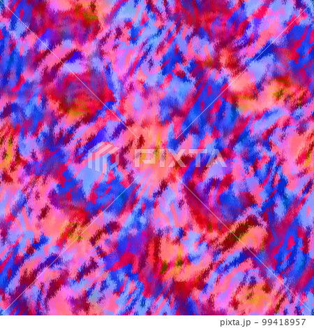 Animal print, Zebra texture background with fur texture in pink, blue and red colors 99418957