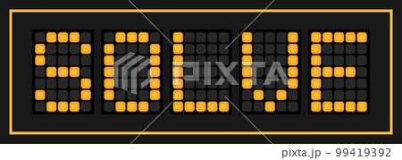 Orange color led banner in word solve on black background Orange color led banner in word solve on black background 99419392