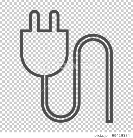 Simple vector icon illustration showing chargeable 99419584