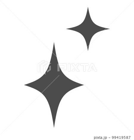 シンプルなキラキラのベクターアイコンイラスト 99419587