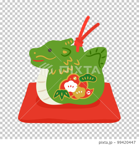 Dragon earthen bell Zodiac New Year's card material 99420447