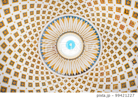 Interior detail of the dome of the Rotunda of Mosta, Malta Interior detail of the dome of the Rotunda of Mosta, Malta 99421227