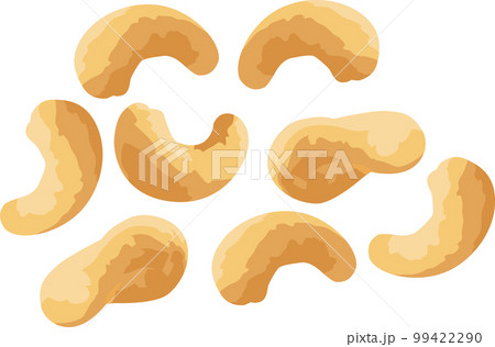 カシューナッツのイラスト素材　ベクター 99422290