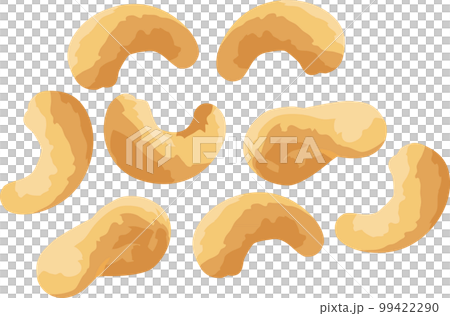 カシューナッツのイラスト素材　ベクター 99422290