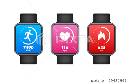 Activity and fitness tracker app. App for morning jogging or fitness. Walk steps. 99422941