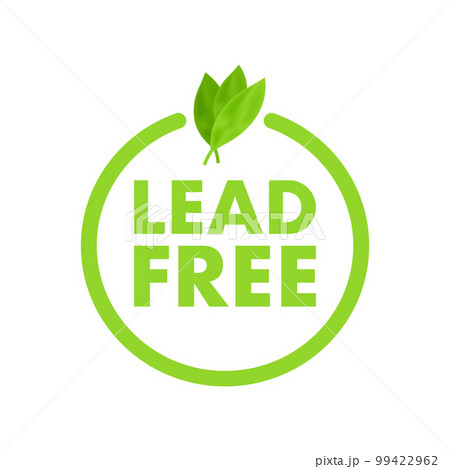 Lead free sign, label. Vector stock illustration 99422962