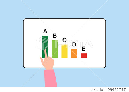 Nutri score nutrition system product value choice on tablet 99423737