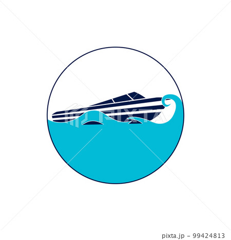 speed boat logo 99424813