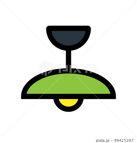 Chandelier icon line isolated on white background. Black flat thin icon on modern outline style. Linear symbol and editable stroke. Simple and pixel perfect stroke vector illustration 99425207