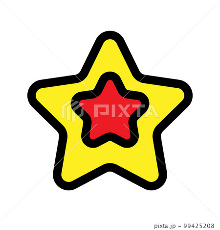 Super star icon line isolated on white background. Black flat thin icon on modern outline style. Linear symbol and editable stroke. Simple and pixel perfect stroke vector illustration 99425208