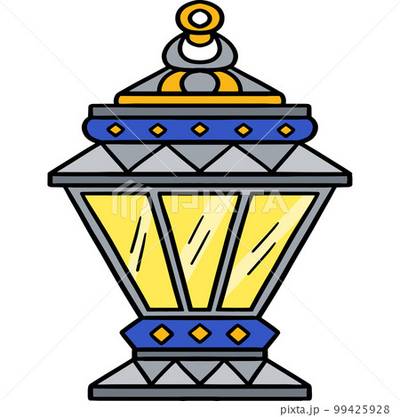 Ramadan Lantern Cartoon Colored Clipart  99425928