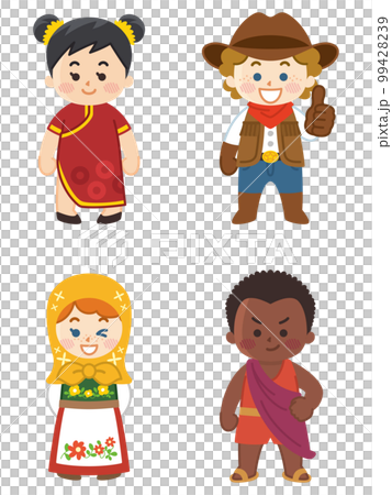 世界の子供たち 人種 国籍 平和のイラスト素材 [99428239] - PIXTA