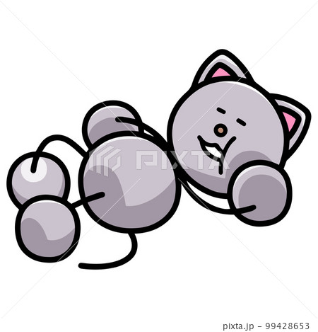 だらけるにゃんまるのイラスト　猫 99428653
