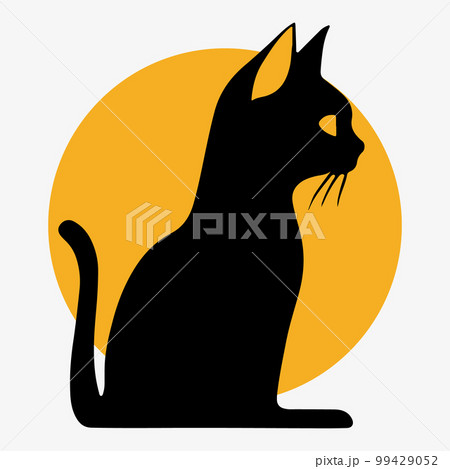 Cat. Business icon for the company. Logo for pet shop. Flat design. Illustration. Cat. Business icon for the company. Logo for pet shop. Flat design. Illustration. 99429052