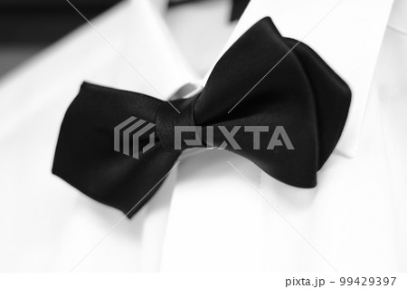 蝶ネクタイ　モノクロ 99429397