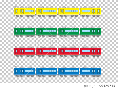 電車のイラストセット 電車のイラストセット 99429743