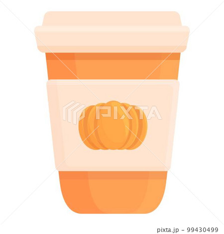 Chocolate pumpkin icon cartoon vector. Spice latte. Hot cream 99430499