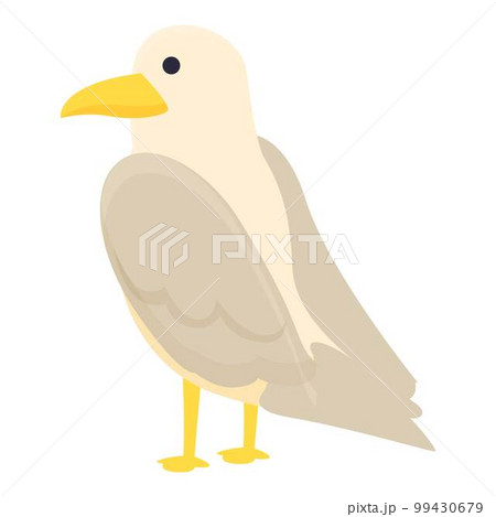 Sea bird icon cartoon vector. Water port. Seabird beach Sea bird icon cartoon vector. Water port. Seabird beach 99430679