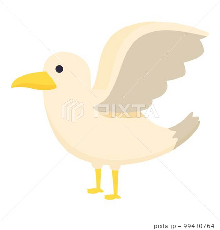 Seagull icon cartoon vector. Sea fly. Marine animal 99430764