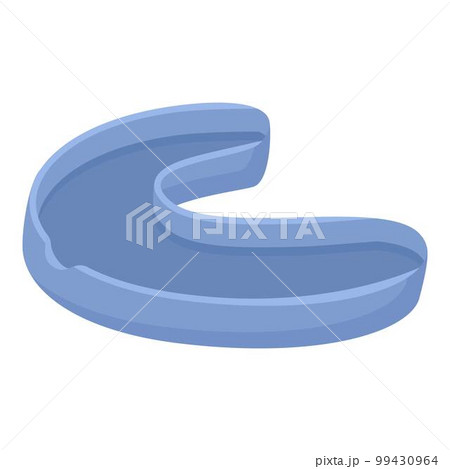 Mouthpiece guard icon cartoon vector. Dental equipment. Accident protector 99430964