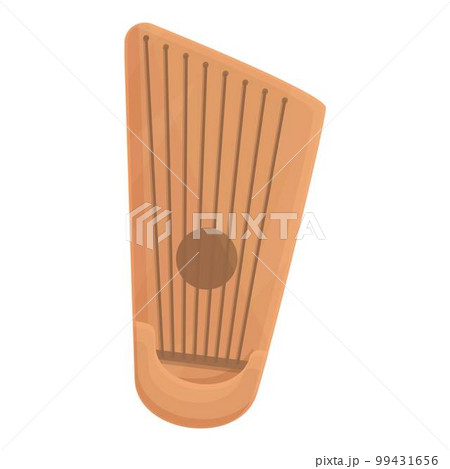 Classic gusli icon cartoon vector. Retro music. Chord instrument Classic gusli icon cartoon vector. Retro music. Chord instrument 99431656