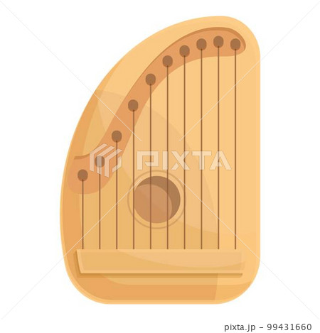 String gusli icon cartoon vector. Kantele music. Folk harp String gusli icon cartoon vector. Kantele music. Folk harp 99431660