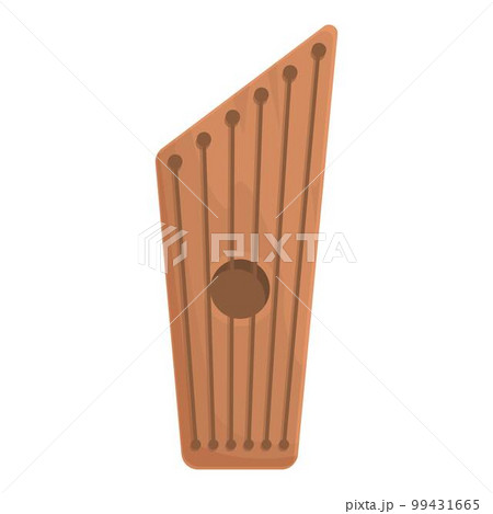 Chord kantele icon cartoon vector. Gusli music. Traditional string 99431665