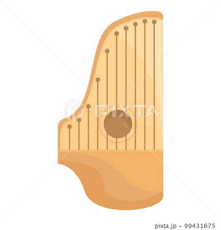 Kantele music icon cartoon vector. Finland gusli. Chord string Kantele music icon cartoon vector. Finland gusli. Chord string 99431675
