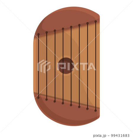 Gusli icon cartoon vector. Retro music. Chord string Gusli icon cartoon vector. Retro music. Chord string 99431683
