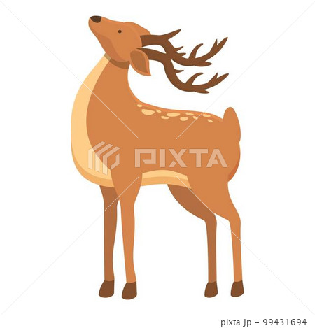 Mammal deer icon cartoon vector. Herd animal. Wild baby Mammal deer icon cartoon vector. Herd animal. Wild baby 99431694