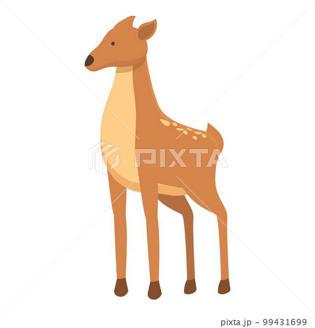 Zoo doe icon cartoon vector. Forest animal. Cute nara 99431699