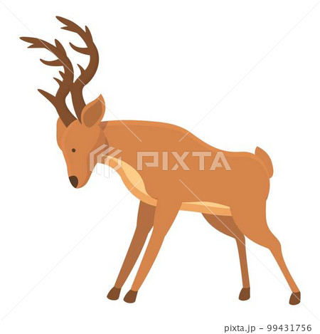 Fauna stag icon cartoon vector. Wildlife baby. Nature beauty 99431756