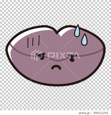 血色の悪いくちびるのキャラクター 99432292