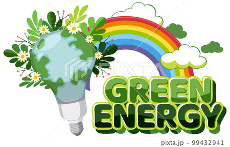 Green energy logo banner vector 99432941