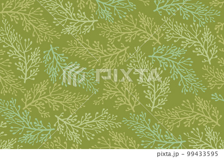 Wild flowers pattern of hand drawn vector floral, leaf, art. 99433595