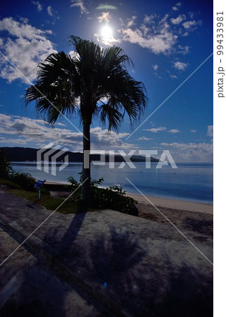 奄美大島 大浜海浜公園 瑠璃色の空と月明り 奄美大島 大浜海浜公園 瑠璃色の空と月明り 99433981