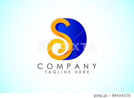Initial Letter S D Logo Design Vector Template. Graphic Alphabet Symbol. Gradient logo 99434370