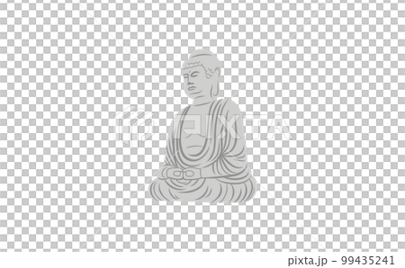 Illustration of the Great Buddha No outline 99435241
