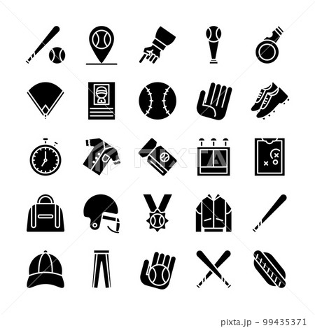 Baseball Icon Set 99435371